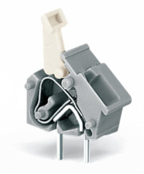 Złącze PCB 1 -pinowe raster 7.5/7.62mm 2 -rzędowe Przewlekany Męski WAGO