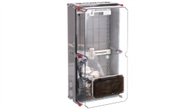 Zestaw Zabezpieczeniowo-Pomiarowy Przeźroczysta Pokrywa 8-Modułów Ip55 Zp-50...