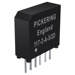 Pickering 117-2-A-5/2D. Very High Density 2 Form A (DPST). 5 Volt coil SIL