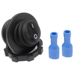 PRZEŁĄCZNIK ON-OFF WODOODPORNY okrągły do obudowy, montażowy