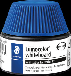 488 51-3 Refill station, Lumocolor whiteboard marker 351/351 B, blue