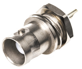 Złącze koncentryczne Montaż na panelu Żeński 50Ω typ złącza Złącze BNC 0 to 4GHz Lutowane