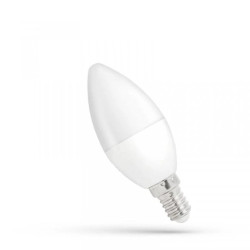 Żarówka LED E14 230V 6W świecowa 520lm DIMMABLE biała zimna