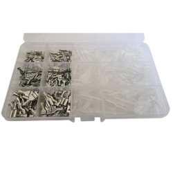 Zestaw konektorów i osłon 2,8mm/4,8mm/6,3mm - 300szt.