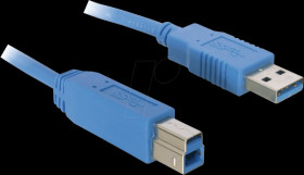 77033 USB3 cable,SUPER-SPEED,A plug&gt;B plug 3.0m,blue