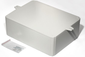 ABS enclosure, (L x W x H) 200 x 150 x 70 mm, light gray (RAL 7035), IP54, RL6655-F