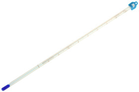 Termometr szklany, +50°C, Ciecz nietoksyczna, Podziałka 1, Zanurzeniowy, Stopnie Celsjusza, -35 → +50°C