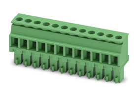 Wtykowy blok zaciskowy 12 -pinowe raster 3.81mm Montaż na kablu Żeński Phoenix Contact