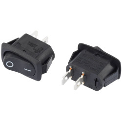TruComponents 751619 Rocker switch,Panel Mount,Off/On,SPST,Quick Connect