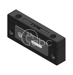 Rama przepustowa KEL-FL C, na 1 moduł KT mały i 1 moduł FT-1, czarna, 46110
