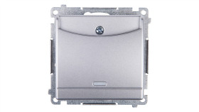 Simon 54 Łącznik Hotelowy Podwójny Srebrny Mat Dwh2.01/43