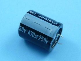 470uF/250V SN 25x30 85° JAM ELKO