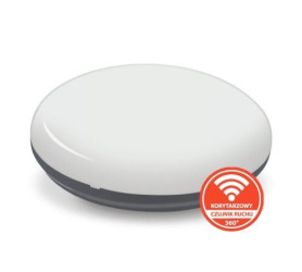 Plafon SUN n/t 18W AC 230V 50Hz 4000K (neutr.) 120 st. IP54 z koryt. czujnikiem ruchu 1820lm PL-SUN/LED/18W/CRK grafit