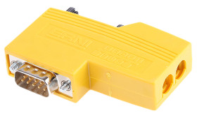 Złącze D-Sub 9-pinowe Męski Kąt prosty Montaż na kablu