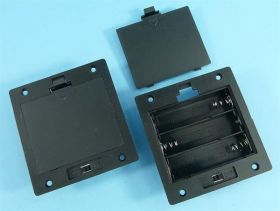 UCHWYT BATERII 3xAA (R-6)+WYŁ PROSTOKĄT.