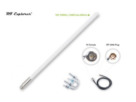 Fiberglass Antenna Kit For Helium; 902-928MHz; 5.8dBi; 800mm; RF Explorer RFELA-3/58X