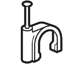 Zacisk kablowy 7mm Szary Spinka do kabli