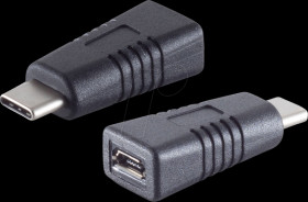 BS13-20014 USB 2.0 adapter, C plug to micro B socket