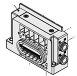 Pokrywa zacisków SMC Płyta końcowa SY70M
