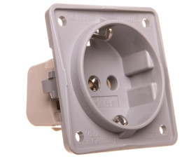 Integro Flow Gniazdo SCHUKO szary mat 0941852506