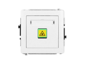 DECO Mechanizm gniazda światłowodowego/optycznego pojedynczego biały mat 25DGOP-1 KARLIK