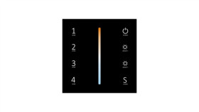 Panel Ścienny Nextec Sky Cct / Dotykowy / Czarny / 4 - Strefowy