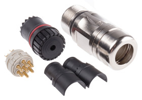 Złącze wielostykowe przemysłowe 7-pinowe M23 Montaż na kablu Wtyczka Phoenix Contact