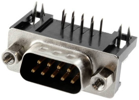 Connfly DS1037-01-09MNAKT74 Listwa męska D-Sub DS1037-01-09MNAKT74, rzędy: 2, styki: 9, 1 szt.