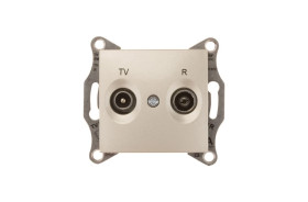 Sedna Gniazdo antenowe RD/TV końcowe satynowe SDN3301668