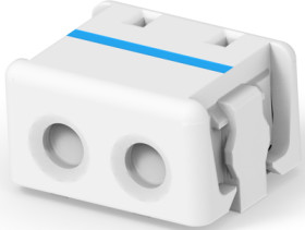 Connector, 2 pole, pitch 0.16 mm, straight, natural, 1-2106003-2