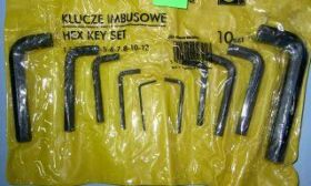KLUCZE IMBUSOWE 10-SZT 1,5-12mm 3703