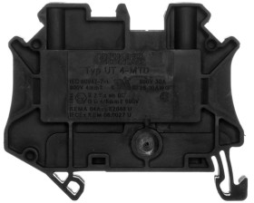 Złączka szynowa 2-przewodowa 4mm2 czarna Ex UT 4-MTD BK 3047691 /50szt./