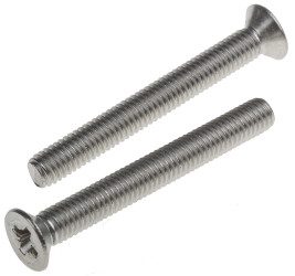 Śruby maszynowe M6 łeb z łbem stożkowym Stal nierdzewna długość 50.0mm skok 1.0mm