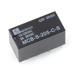 Przekaźnik MCB-S-205-C-S - styki 5V, styki 2x 1A/125VAC