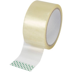 Basetech SH1998C350 Packaging Tape Brown 50m x 48mm BOPP &amp; Acrylic