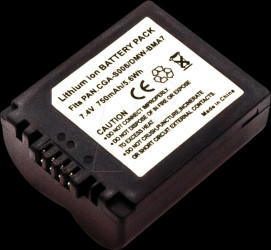 40749 Battery, digital camera, compatible, 750 mAh
