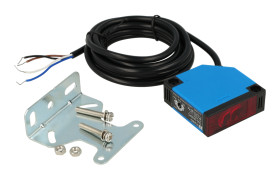 Czujnik; fotoelektryczny; G50-3A30PC; PNP; NO/NC; odbiciowy; 0,5m; 90÷250V; AC; 200mA; prostopadłościenny; 18x50mm; z przewodem
