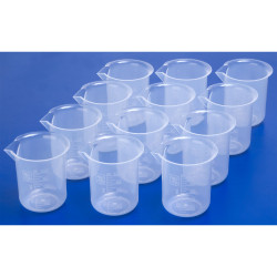 Rapid Plastic Science Measuring Beakers 100ml (Pack of 12)