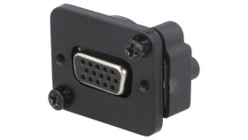 Łącznik D-Sub Czarny Xlr 19X24mm Cp30229bm