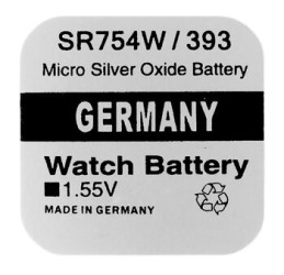 bateria srebrowa mini Varta 393 SR754W / G5