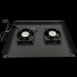 Panel wentylacyjny dachowy, 2 wentylatory, do szaf 600x600, czarny ALANTEC (D) SA-FR-2-600-600-C A-LAN Technologie