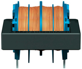 Dławik sieciowy 100 mH 350mA Promieniowe -30 → +50% Wtyczka PC 4.5Ω Rdc rdzeń ferrytowy