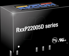 R24P22005D R24 DC/DC converter, 24 Vin, Single, 20/-5 Vout, 50/-200 mA, SIP