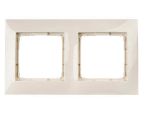 Simon 54 Premium Ramka podwójna kremowa /do karton-gips/ DRK2/41
