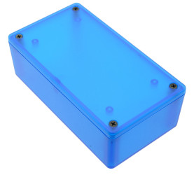 Hammond Blue ABS Enclosure 121 x 66 x 40mm 1591XXCTBU