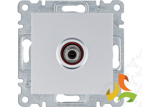 LUMINA Gniazdo antenowe SAT pojedyncze dla instalacji indywidualnych srebrne WL3232 HAGER