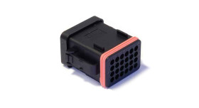 Złącze samochodowe 24-pinowe ITT Cannon 4-rzędowe Męski 16A CTC Montaż na kablu Złącze kabla do kabla