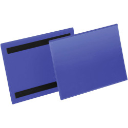 Durable 174307 Magnetic Label Pocket 223x163mm 50 Pieces