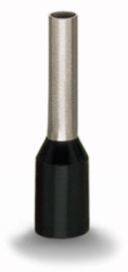 Insulated wire end ferrule, 1.5 mm², 14 mm/8 mm long, black, 216-204