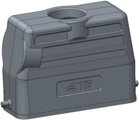 Housing, size HA16, die-cast aluminum, PG16, straight, clip locking, IP65, T1329160116-000